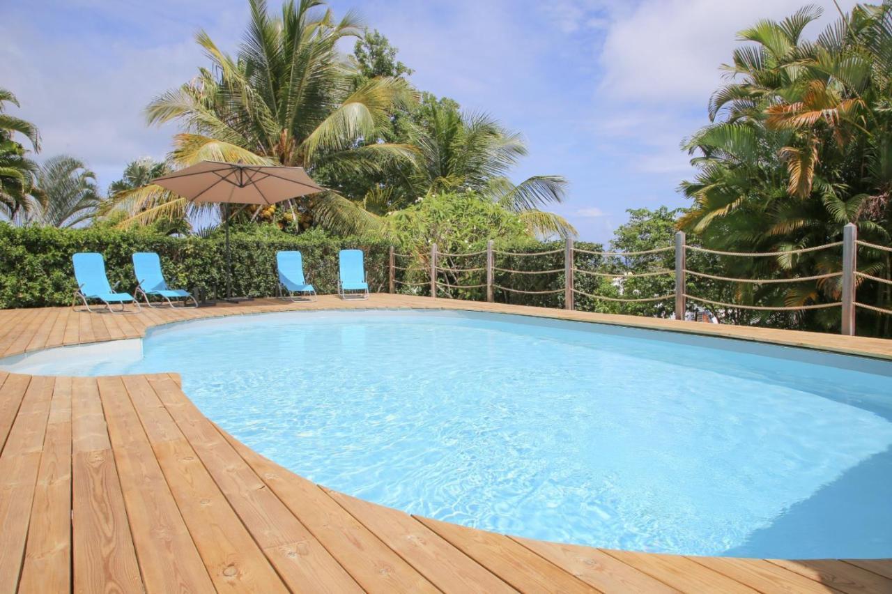 L Orchidee Bleue, Bas De Villa, Vue Mer, Piscine Privee Sainte-Anne (Grande-Terre) Exterior foto