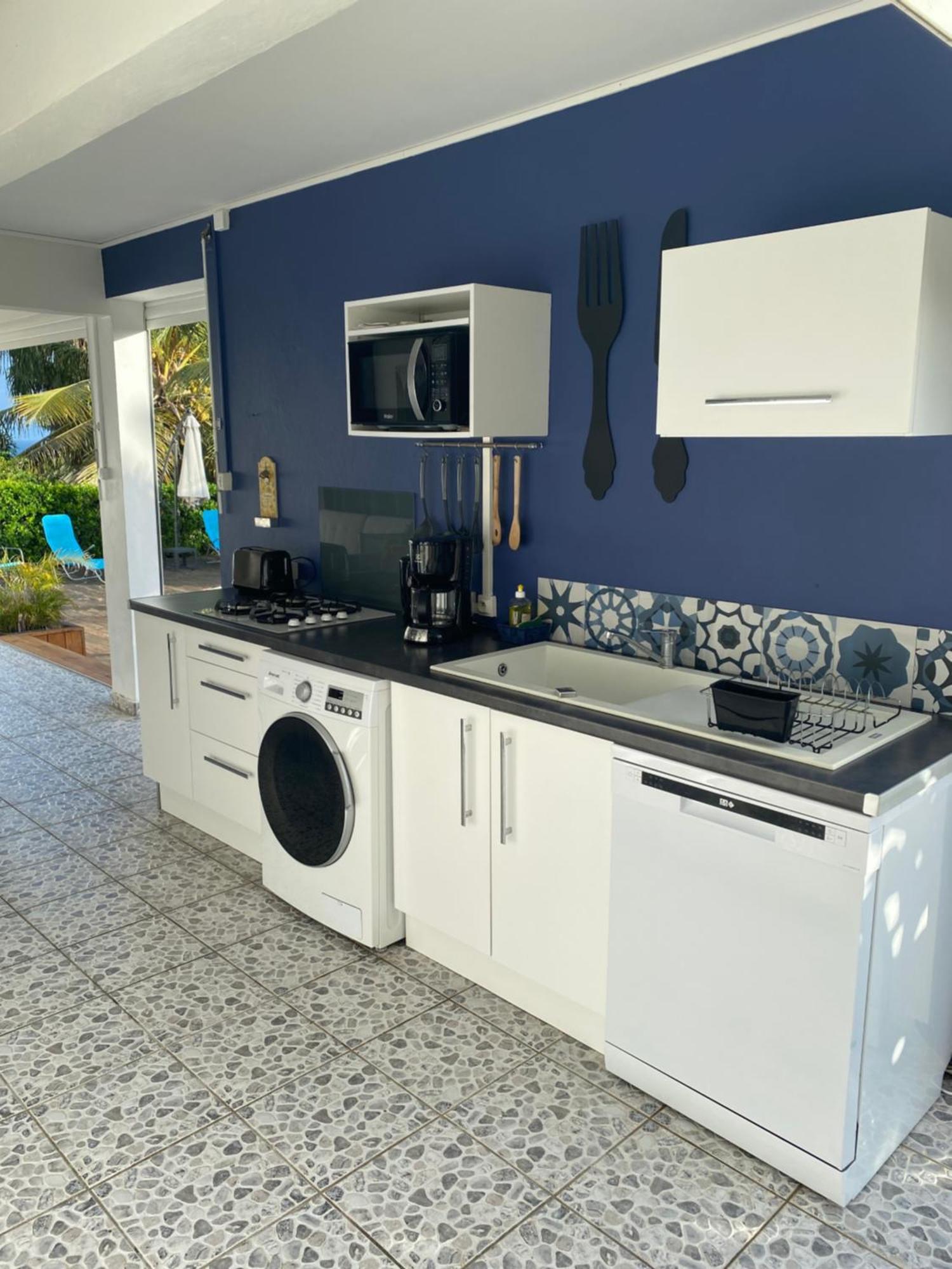 L Orchidee Bleue, Bas De Villa, Vue Mer, Piscine Privee Sainte-Anne (Grande-Terre) Exterior foto